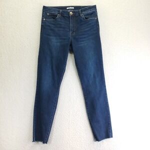 STS Blue Ellie High Rise Skinny Jeans Dark Wash Raw Hem Size 30